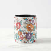 Mug Motif floral 5 d'élégance abstraite (Centre)