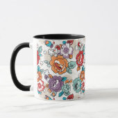 Mug Motif floral 5 d'élégance abstraite (Gauche)