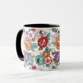 Mug Motif floral 5 d'élégance abstraite (Devant gauche)