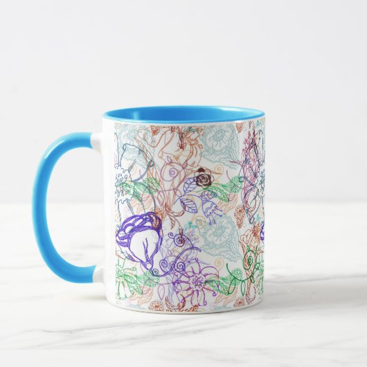 Mug Motif floral 9 (Gauche)