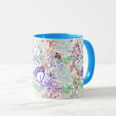 Mug Motif floral 9 (Devant droit)