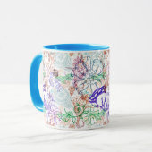 Mug Motif floral 9 (Devant gauche)