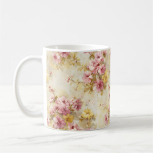 Mug Motif floral à l'aquarelle vintage