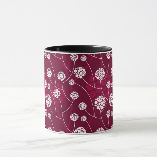 Mug Motif floral abstrait (Centre)