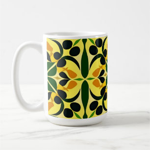 Mug Motif floral abstrait coloré