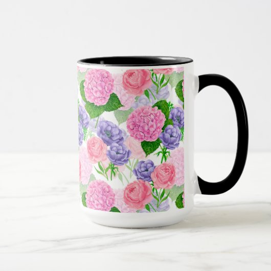 Mug Motif floral aquarelle (Droite)