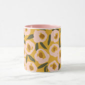 Mug Motif floral audacieux à l'encre | Botanique dessi (Centre)