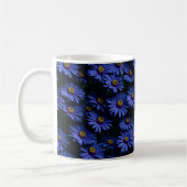 Mug Motif floral aux asters bleus (Gauche)