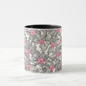 Mug Motif floral avec des oiseaux de bande dessinée (Centre)