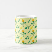 Mug Motif floral avec rose jaune et fleurs de tulipe (Centre)