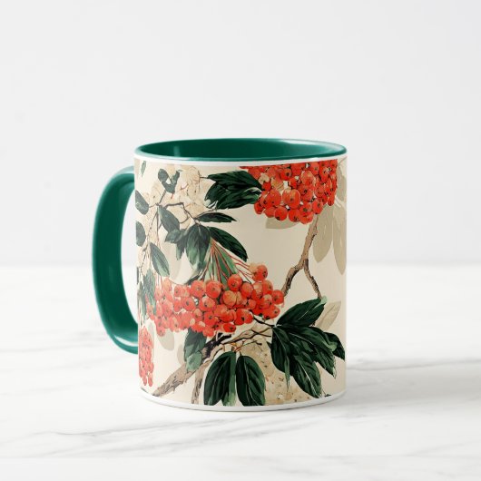Mug Motif Floral Berry décoratif (Devant gauche)