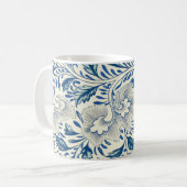 Mug Motif Floral bleu Antique Design asiatique (Devant gauche)