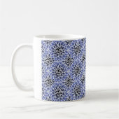 Mug Motif floral bleu dahlia (Gauche)