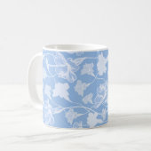 Mug Motif floral bleu et blanc (Devant gauche)