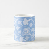 Mug Motif floral bleu et blanc (Centre)