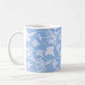 Mug Motif floral bleu et blanc (Gauche)