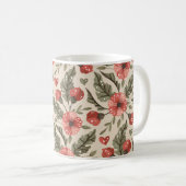 Mug Motif floral bohème (Devant droit)