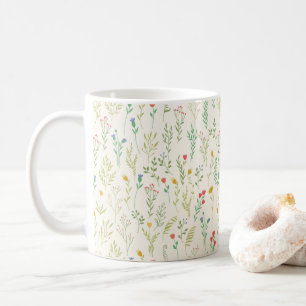 Mug Motif floral botanique victorien sombre et maussad