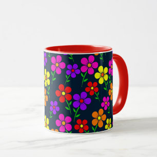 Mug Motif floral coloré