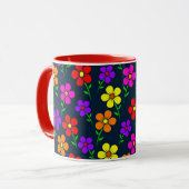 Mug Motif floral coloré (Devant gauche)