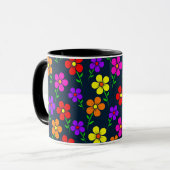 Mug Motif floral coloré (Devant gauche)