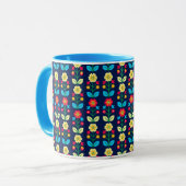 Mug Motif floral coloré (Devant gauche)