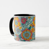 Mug Motif floral coloré (Devant gauche)