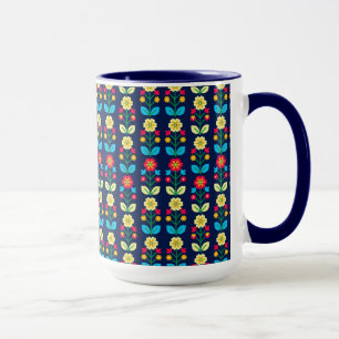 Mug Motif floral coloré