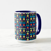 Mug Motif floral coloré (Devant droit)