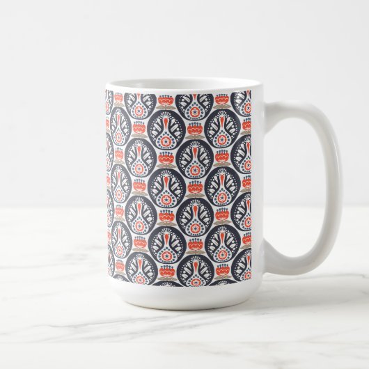 Mug Motif floral d'art populaire de la Turquie (Droite)