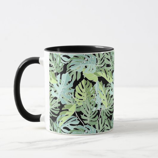Mug Motif floral de jungle (Gauche)