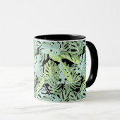 Mug Motif floral de jungle (Devant droit)