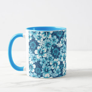 Mug Motif floral de ketmie de surf