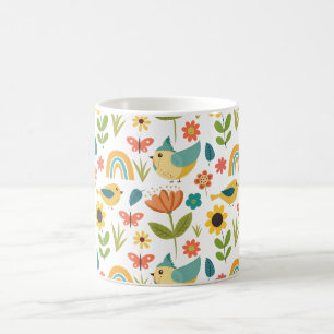Mug Motif floral de l'aquarelle de printemps