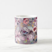 Mug Motif floral de lilas monogramme  (Centre)