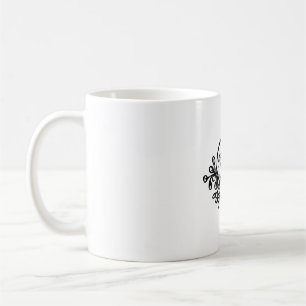 Mug Motif floral de printemps dynamique   Bl de la nat