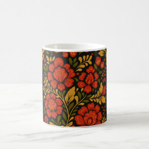 Mug Motif floral décoratif national slave