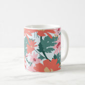 Mug Motif Floral Dessin Élégant Fleurs Décoratives (Devant droit)