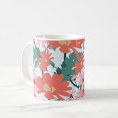 Mug Motif Floral Dessin Élégant Fleurs Décoratives (Devant gauche)