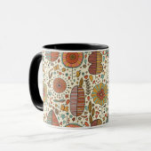 Mug Motif floral d'été fait de feuille (Devant gauche)