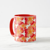 Mug Motif floral d'oléandre orange (Devant gauche)