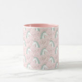 Mug Motif floral doux de licorne (Centre)