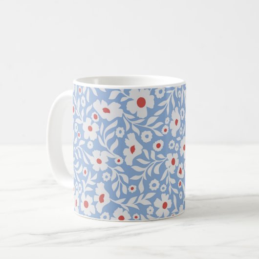 Mug Motif floral du bois (Devant gauche)