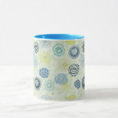 Mug Motif floral élégant avec les fleurs mignonnes (Centre)