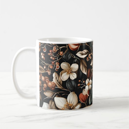 Mug 🌸 Motif floral élégant et intemporel 🌸 (Gauche)