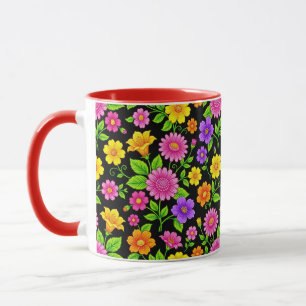Mug Motif floral exotique coloré-35681