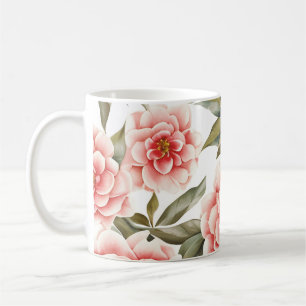 Mug Motif Floral Fleurs de Camellia