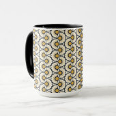Mug Motif floral géométrique (Devant gauche)