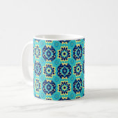 Mug Motif floral géométrique Chic Boho dynamique (Devant gauche)