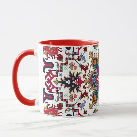 Mug Motif floral géométrique orné (Gauche)